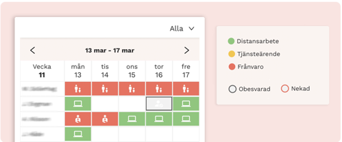 Kalender Personalapp
