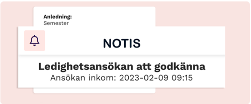 Easy Staff Notis om frånvaro